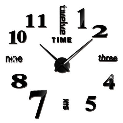 3D barkács falióra akril tükör matricák fali órák lakberendezéshez nappali kvarc tűs akasztós óra Europe Horloge