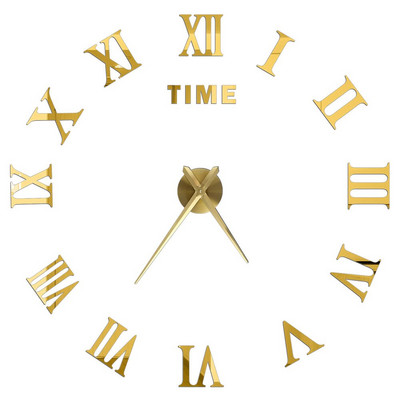 3D barkács falióra akril tükör matricák fali órák lakberendezéshez nappali kvarc tűs akasztós óra Europe Horloge