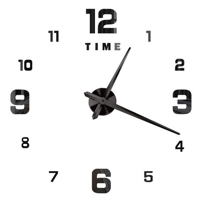 3D barkács falióra akril tükör matricák fali órák lakberendezéshez nappali kvarc tűs akasztós óra Europe Horloge