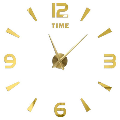 3D barkács falióra akril tükör matricák fali órák lakberendezéshez nappali kvarc tűs akasztós óra Europe Horloge