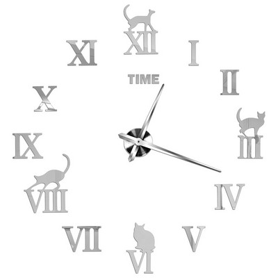 3D barkács falióra akril tükör matricák fali órák lakberendezéshez nappali kvarc tűs akasztós óra Europe Horloge