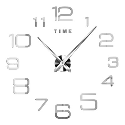 3D barkács falióra akril tükör matricák fali órák lakberendezéshez nappali kvarc tűs akasztós óra Europe Horloge