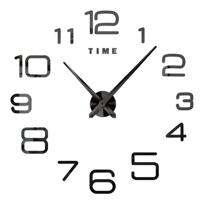 3D barkács falióra akril tükör matricák fali órák lakberendezéshez nappali kvarc tűs akasztós óra Europe Horloge