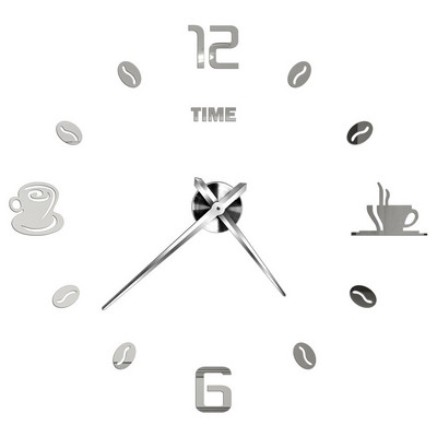 3D barkács falióra akril tükör matricák fali órák lakberendezéshez nappali kvarc tűs akasztós óra Europe Horloge