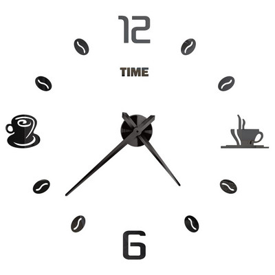 3D barkács falióra akril tükör matricák fali órák lakberendezéshez nappali kvarc tűs akasztós óra Europe Horloge