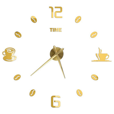 3D barkács falióra akril tükör matricák fali órák lakberendezéshez nappali kvarc tűs akasztós óra Europe Horloge