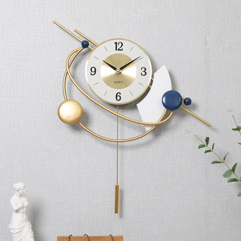 DIY Clock Movement Pendulum Reloj De Pared with Creative Red Hands for Clockwork Replacement Silent Mechanism Διακόσμηση σπιτιού