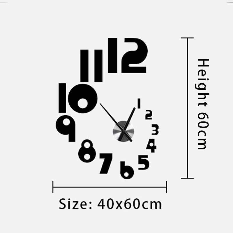 Sieninių ir laikrodžių pardavimas 3D „pasidaryk pats“ lipdukai svetainė kvarcinė adata europietiški laikrodžiai nemokamas pristatymas