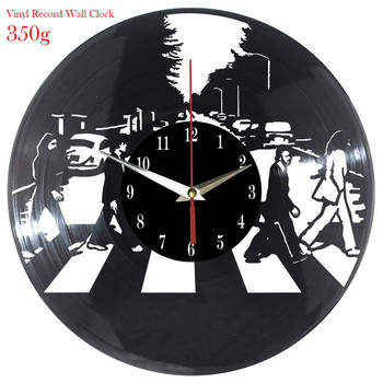 Стенен часовник с винилова плоча Vintage LED Vinyl Clock Kitten Art Silent Creative Simple Modern Design Decor Clock 3D Watche Clock Wall