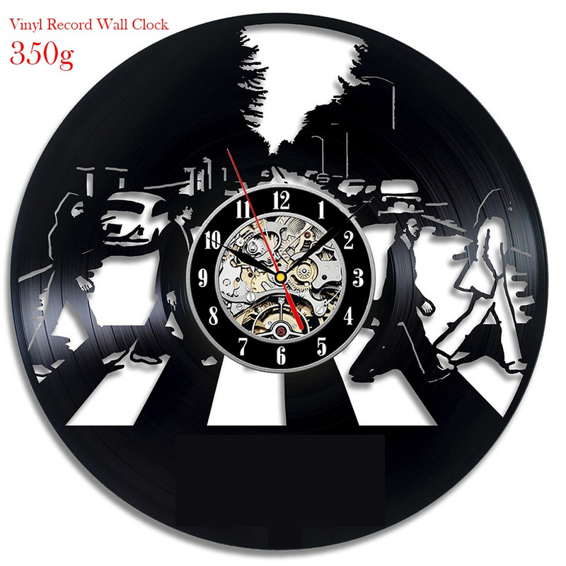 Bakelit lemez falióra Vintage LED vinil óra Kitten Art Silent Kreatív Egyszerű Modern Design Dekorációs Óra 3D Óra Óra Fal