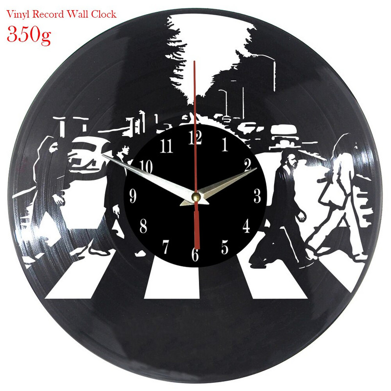 Bakelit lemez falióra Vintage LED vinil óra Kitten Art Silent Kreatív Egyszerű Modern Design Dekorációs Óra 3D Óra Óra Fal