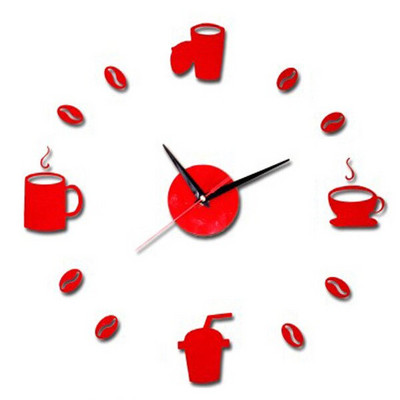 4 Színes falióra kvarc óra reloj de pared modern design nagy dekoratív órák Európa akril matricák nappali klok