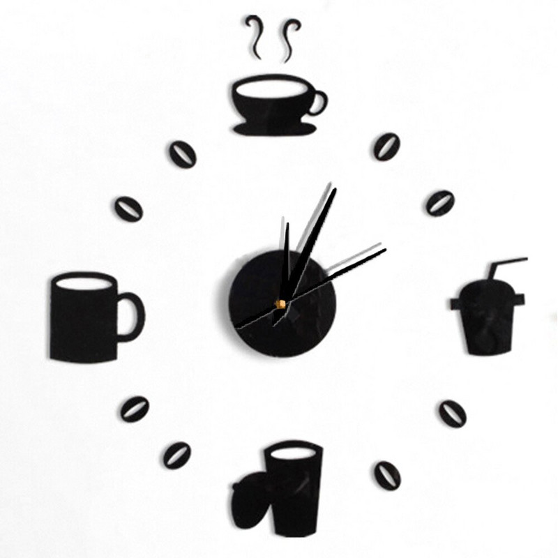 4 Színes falióra kvarc óra reloj de pared modern design nagy dekoratív órák Európa akril matricák nappali klok