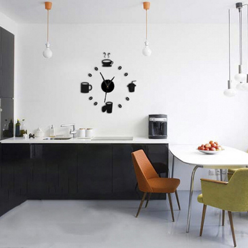 4 Színes falióra kvarc óra reloj de pared modern design nagy dekoratív órák Európa akril matricák nappali klok