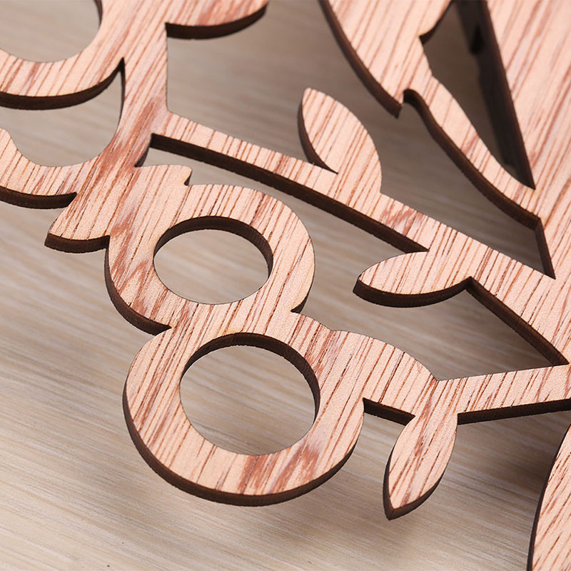 Ceas de perete 3D de modă Nou număr digital rotund Ceas silențios din copac din lemn creativ pentru decorarea biroului de bucătărie de acasă