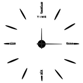 3D светещи стикери за стенен часовник Направи си сам цифров часовник с кварцова игла Horloge Направи си сам големи стенни часовници Домашен декор с букви