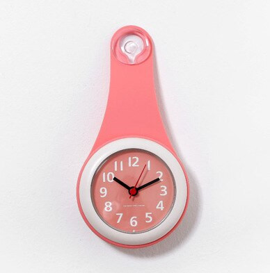 Fürdőszoba Konyha Hűtőszekrény falióra Kreatív szilikon tapadókorong Vízálló Csendes lakberendezési falióra