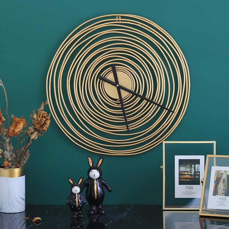 Évgyűrű Otthon Fali dekoráció Óra Rövid dizájn Modern Kreatív Csendes Orologio Parete Art Dekorációs Szalon Nappali Iroda