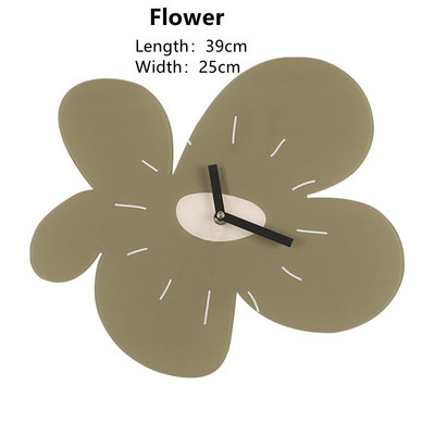 Cutelife Nordic Flower akril nagy dekoratív falióra modern design lakberendezési konyha óra barkácsolás hálószoba ipari óra