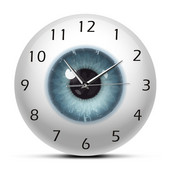 The Eye Eyeball Pupilla Core Sight View Szemészet Néma falióra Mindent látó emberi test anatómiája Újdonság falióra ajándék