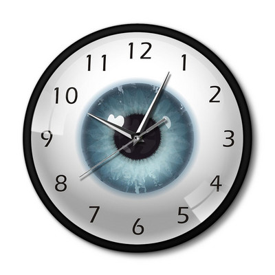 The Eye Eyeball Pupilla Core Sight View Szemészet Néma falióra Mindent látó emberi test anatómiája Újdonság falióra ajándék