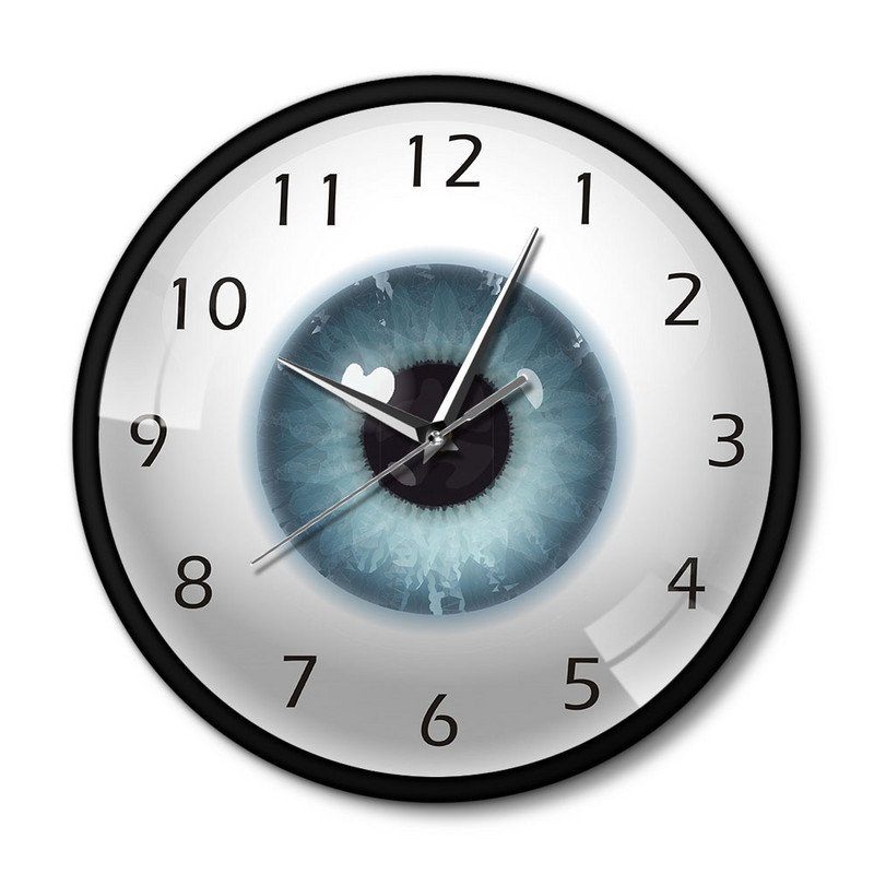 The Eye Eyeball Pupilla Core Sight View Szemészet Néma falióra Mindent látó emberi test anatómiája Újdonság falióra ajándék