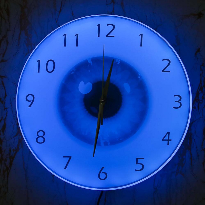 The Eye Eyeball Pupilla Core Sight View Szemészet Néma falióra Mindent látó emberi test anatómiája Újdonság falióra ajándék