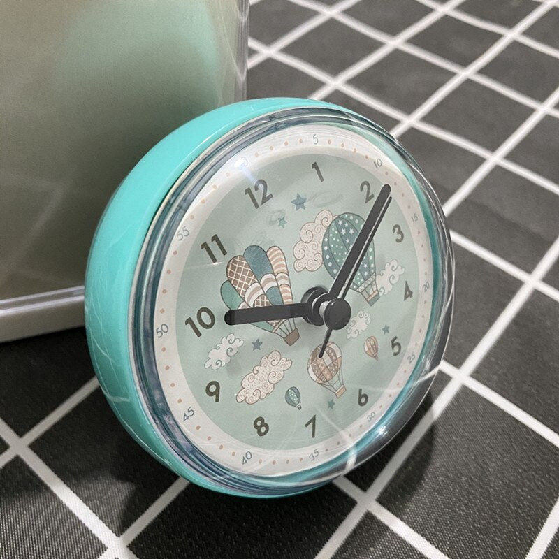 Mini Sucker falióra Fürdőszoba páramentesítő vízálló 7cm konyhai WC kis kvarc asztali óra