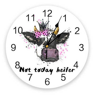 Modernus sieninis laikrodis Gyvūnų karvių ferma PVC sieninis laikrodis Namų dekoras Miegamojo tylus laikrodis laikrodžio siena svetainei