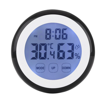 4 culori din plastic LCD digital temperatură umiditate funcție timp ceas de perete pentru interior stație meteo tester ceasuri iluminare din spate