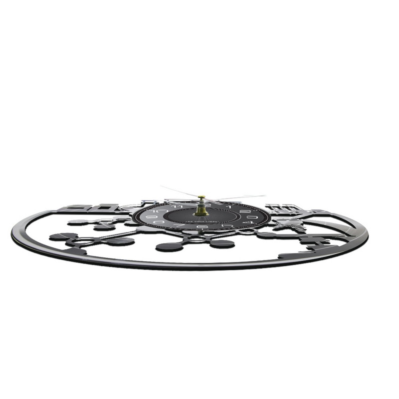 Echipamente chimice Ceas de perete din vinil LP Experiment de laborator Rechizite pentru experimente biologice Ceas de perete modern viu Cadou iubitori de știință