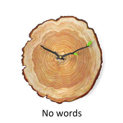 Ceas de perete cu design de artă creativ, inel anual de 12 inchi, cuarț, cereale din lemn, modern, silențios, sufragerie, dormitor, decorațiuni pentru casă