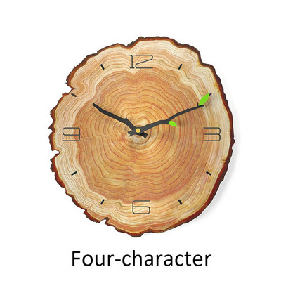 Ceas de perete cu design de artă creativ, inel anual de 12 inchi, cuarț, cereale din lemn, modern, silențios, sufragerie, dormitor, decorațiuni pentru casă