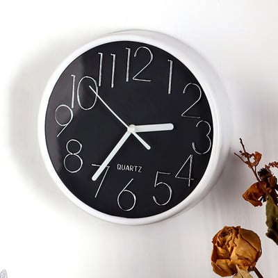 Modern fém falióra Nappali Konyha Kreatív nappali Minimalista divat Vízálló órák Orologio Da Parete Decor