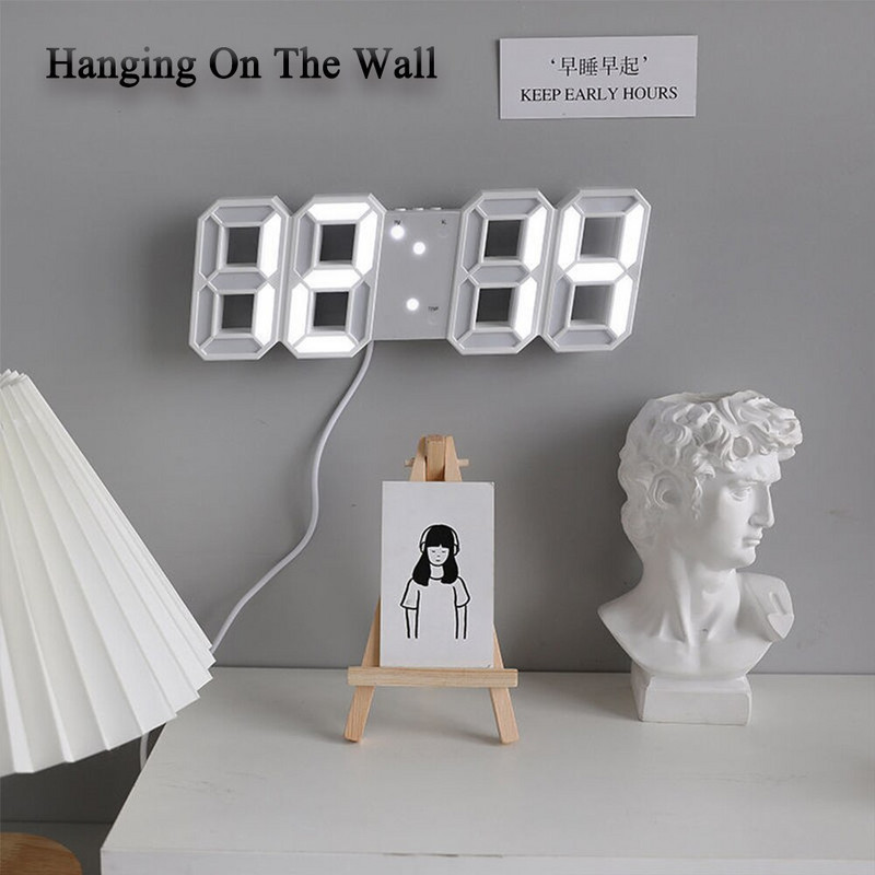 LED skaitmeninis žadintuvas Sieninis laikrodis Stalinis snaudimo laikrodžiai Kalendorius Termometras Elektroninis skaitmeninis laikrodis Svetainės dekoras