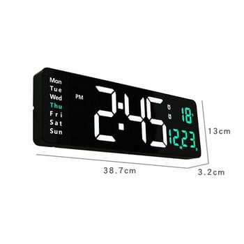 Ψηφιακό ξυπνητήρι LED Ηλεκτρονικά επιτραπέζια ρολόγια USB Μοντέρνο ψηφιακό ρολόι Ηλεκτρονικό ρολόι τοίχου με τηλεχειριστήριο Ημερομηνία θερμοκρασίας