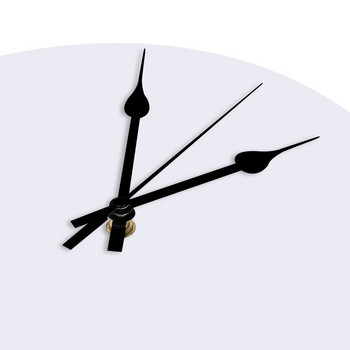 Стенен часовник от бял мрамор Начало Декор Спалня Безшумен часовник Стенен цифров часовник Стенен часовник за детски стаи