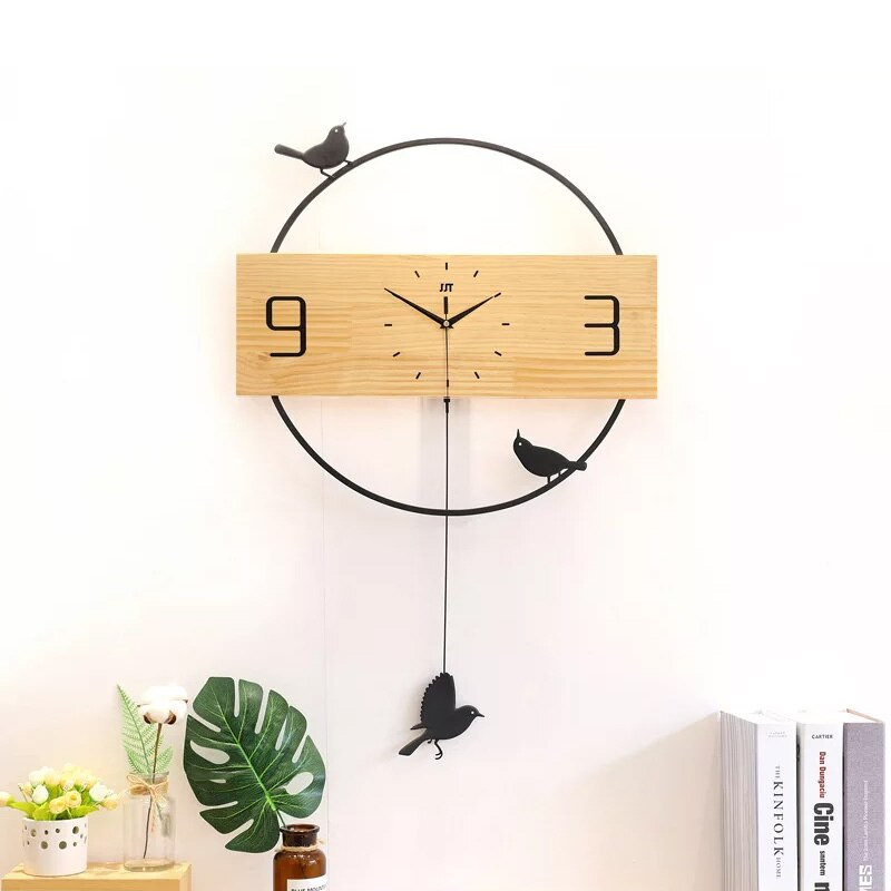 Ceasuri creative de perete mari, din lemn, cuarț 3D, ceas cu pendul silențios, pentru decorarea casei, dormitor, sufragerie, design modern nordic