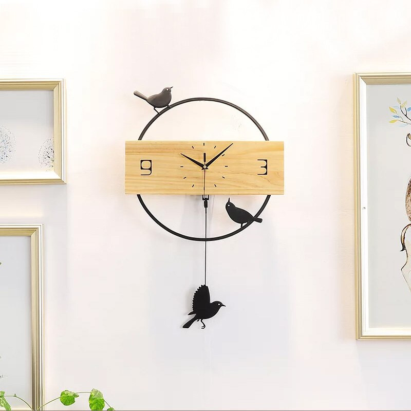Ceasuri creative de perete mari, din lemn, cuarț 3D, ceas cu pendul silențios, pentru decorarea casei, dormitor, sufragerie, design modern nordic