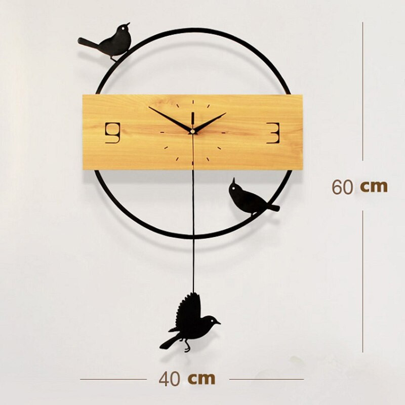 Ceasuri creative de perete mari, din lemn, cuarț 3D, ceas cu pendul silențios, pentru decorarea casei, dormitor, sufragerie, design modern nordic