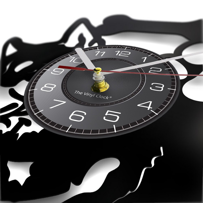 Szibériai husky bakelit lemez falióra csendes, nem ketyegő kutyamancs kisállatbolt Vintage Art Decor kutyafajta Husky kutyatulajdonos ajándékötlet