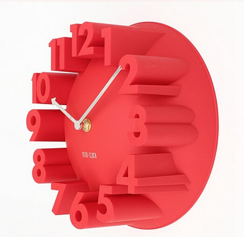 4 spalvų apvalus sieninis laikrodis mada modernaus meno dekoratyvinis namų laikrodis varpas Puikus 3D namų dekoras Geriausia kaina Nemokamas pristatymas 0603