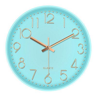 Šiaurės šalių 12 colių sieninis laikrodis tylus apvalus sieninis laikrodis Auksinis kraštelis gyvenamajam kambariui biuro patalpose Modernaus stiliaus rožinis auksas juodai baltas