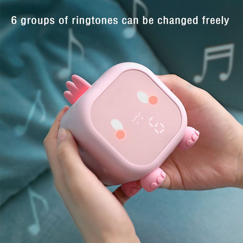 LED žadintuvas Mielas dinozaurų skaitmeninis žadintuvas vaikams prie lovos laikrodis Vaikų miego treneris Wake Up Night Light Relojes