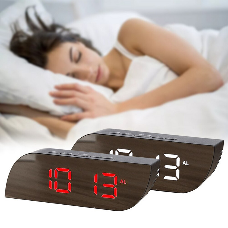 Namų dekoras, skirtas prie lovos temperatūros ekrano žadintuvo LED skaitmeninio darbalaukio