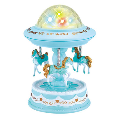 Bevigac armsad pöörlevad hobusekarusselli stiilis tuled säravad muusikakasti projektor koju sõbrapäevaks sünnipäevaks uusaasta kingitused lapsele