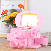 Muusikakarp pöörlev baleriin, et saata tüdruksõbrale sünnipäevakingitus Muusikakarbid plastikust ehete hoiukarp sünnipäeva-/jõulukink