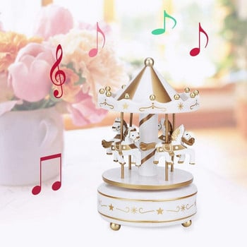 Music Box Merry Go Round Music Box Διακοσμήσεις δωματίου Περιστρεφόμενο Μουσικό κουτί Wind Up Καλύτερα δώρα Δώρο για αγόρια κορίτσια