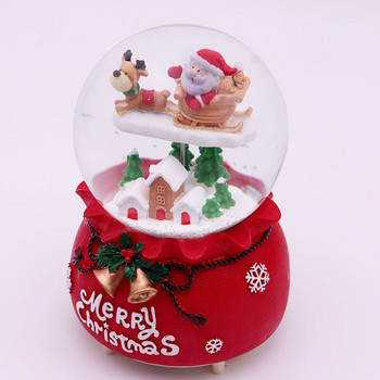 Νέο χριστουγεννιάτικο μουσικό κουτί διακοσμήσεις Χριστουγεννιάτικο δέντρο Old Man Crystal Ball Blessing Bag Creative Gift Snow Lights Carousel