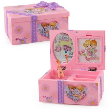 Pink Dancing Girl Music Box Στολίδια Διακόσμηση σπιτιού Αποθήκευση κοσμημάτων Organizer Music Box WY804